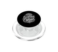 Pensiero eccessivo di ansia pensare troppo in corsivo PopSockets PopGrip per MagSafe