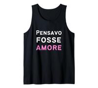 Pensiero Fosse Amore, Cuore Spezzato Ironico Umorismo Canotta