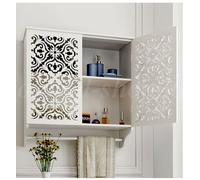 Pensile bagno bianco sospeso in legno mdf 44 x 22x h45 cm