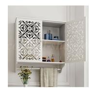 Pensile bagno bianco sospeso in legno mdf 44 x 22x h45 cm