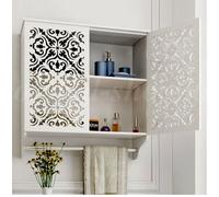 Pensile bagno bianco sospeso in legno mdf 44 x 22x h45 cm
