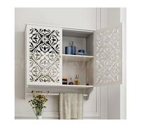 Pensile bagno bianco sospeso in legno mdf 44 x 22x h45 cm