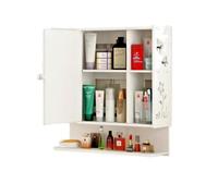 Pensile bagno bianco sospeso in legno mdf mobile armadietto 1 ante mobiletto