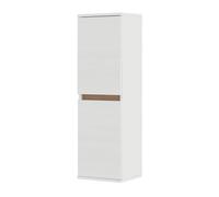Pensile bagno sospeso 112 cm bianco e rovere con ante soft-close Kleo