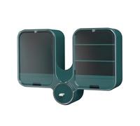 Pensile Bagno Sospeso Lungo Maniglia a Incasso Armadietto Bagno Sospeso Piccolo Cassetto Arrotondato da Montare Adatto per Case e Appartamenti di Piccole Dimensioni(Green)