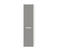 Pensile bagno sospeso rovere bianco e tortora H 140 ante soft-close Iris