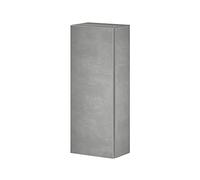 Pensile Bagno sospeso salvaspazio H. 75 cm, Anta Reversibile con Apertura Push&Pull e Chiusura Soft Close, Linea Master, 3 Ripiani Interni (Grigio Cemento)