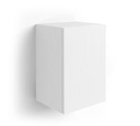 Pensile cubo con anta, Iacopo, Bianco Frassino
