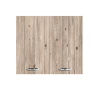 Pensile cucina da 80 cm 2 ante con ripiano Colore Bianco,Legno MabelOnline