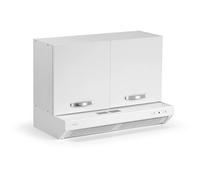 Pensile cucina sopra cappa 2 ante 90 cm bianco frassinato Frassino bianco