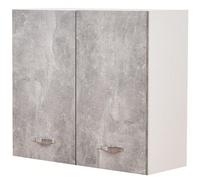 Pensile da Cucina a Parete, Armadio Sospeso in Legno con Due Ante 1 Ripiano e 2 Scomparti, Armadietto da Muro Spazioso e Resistente, Dimensioni 80 x 32 x 72H cm Dona alla tua casa un aspetto moderno e