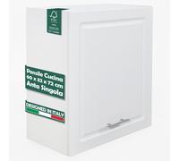 Pensile da Cucina Armadio Sospeso da Parete Anta Singola Boiserie Colore Bianco