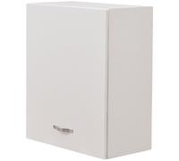 Shally Dogan Pensile da Cucina a Parete, Armadio Sospeso in Legno con Anta Singola 1 Ripiano e 2 Scomparti, Armadietto da Muro Spazioso e Resistente, Dimensioni 60 x 32 x 72H cm (Bianco)