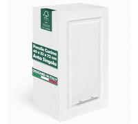 Pensile da Cucina Armadio Sospeso da Parete Design Boiserie Bianco Frassinato