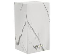 Pensile da Cucina Armadio Sospeso da Parete Design Minimal Bianco Effetto Marmo