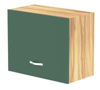 Shally Dogan Pensile da Cucina, Sopracappa, Armadio in Legno Armadietto Multiuso da Muro a Ribalta Spazioso, Colore Verde, Dimensioni 60 x 32 x 49H cm