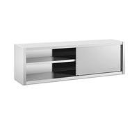 Royal Catering Pensile acciaio inox - 200 x 45 cm - 30 kg RCSSWC-200X45-S