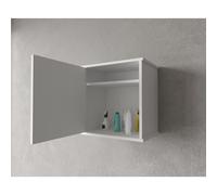 Pensile in PVC con una Anta da Dimensione 45x34x h 52 cm - 5.50 kg fornito in kit di montaggio bianco