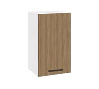 Pensile per cucina componibile da 40 cm con un’anta, realizzata in legno 100% MADE IN ITALY (Noce)