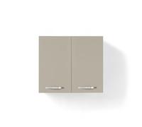 Pensile per cucina componibile da 80 cm con 2 ante linea MAKA, realizzata in legno 100% MADE IN ITALY (Tortora)