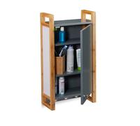 Pensile per il bagno Armadietto sospeso 4 kg 3 ganci Pensile bagno grigio