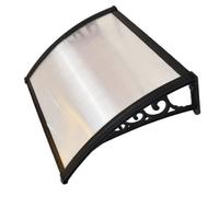 Pensilina modulabile policarbonato trasparente alveolare 120x80 ingresso 821-44
