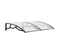 Pensilina compatta in policarbonato trasparente 100x145 cm Trasparente