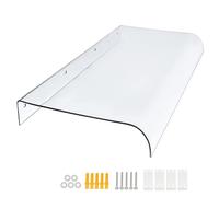 Pensilina Copriporta Invisibile 3,5 mm in Policarbonato, Tettoia Antiurto e Durevole, Copertura per Porte Verande Giardini Balconi e Spazi Esterni Residenziali