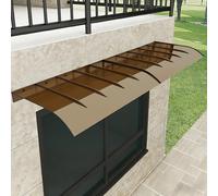 Pensilina da esterno curva per porte e finestra, protezione da pioggia e neve, tettoia invisibile per ingressi di casa, finestre e spazi esterni, copertura antipioggia autopulente