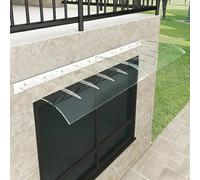 Pensilina da esterno curva per porte e finestra, protezione da pioggia e neve, tettoia invisibile per ingressi di casa, finestre e spazi esterni, copertura antipioggia autopulente