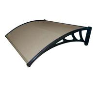 Pensilina tettoia copertura in vetro policarbonato trasparente da esterno porta