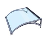 Pensilina da esterno policarbonato, luce LED, L100xP120 cm