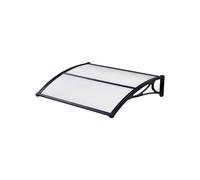 Linea Garden Friend P1327004, Pensilina ABS profondità 80 Cm, Lunghezza 100 Cm, Nero, 80 x 100 x 5 cm; 3,3 kg