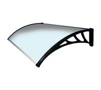 Pensilina in policarbonato da esterno trasparente con kit in varie misure