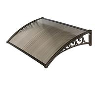 Pensilina Maya in Policarbonato Alveolare Fumè 120x80 cm Marrone