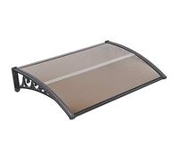 Pensilina modulabile tettoia, Copertura antivento per finestre, protezione UV, ombra esterna per tetto patio, balcone, finestra, aria condizionata, facciata, marrone (100x150cm)