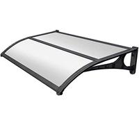 Pensilina modulare bianca tettoia per porte e finestre 100 x 135 centimetri