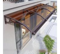 Pensilina per porta esterna - Tenda da sole impermeabile con protezione UV per porta d'ingresso, patio e tetto, facile da installare, resistente alle intemperie, 80x120 cm/32