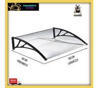 Pensilina per porta finestra trasparente policarbonato compatto modulare Maurer