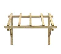 Pensilina per Porta, Pensilina Tettoia per Porta Balcone Esterno, Adatto per portici, finestre, balconi, ingressi di negozi, Tettoia per Porta d'Ingresso 150x100x100 cm in Legno di Pino