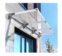 Pensilina per Porta Scalabile,Tettoia Pensilina per Tetti Anti-UV,Tettoia Modulabile Insonorizzate,Tendoneper Veranda Esterna ，Copertura in Policarbonato da 5mm(140x210cm/55x83in)