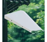 Pensilina Policarbonato Compatto 100 110 90 80 60 70 cm, Tettoia Copriporta per Porta e Finestra da Esterno, Spessore 3mm, Resistente agli Urti(Opaque,W35xD45cm)