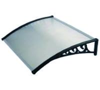 Pensilina Policarbonato Mod. Alveolare Trasparente Cm 100x120 Casalinghi