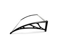 Pensilina tettoia copertura con pannello trasparente e kit di montaggio a muro