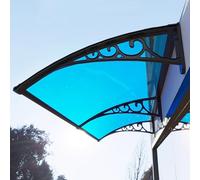 Pensilina Tettoia for Finestre Esterne, Tenda da Sole Resistente Agli Urti for Veranda, Giardino, Garage, Bar, Portata Fino a 100kg