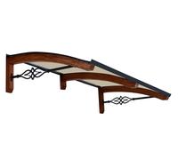 Pensilina Tettoia in Legno -pensiline legno lamellare su misura MOD.LEGNO STELLA