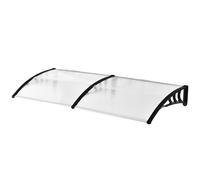 Pensilina Tettoia in Policarbonato 80x197 cm Trasparente