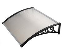 Pensilina Tettoia in Policarbonato Alveolare 100x80 cm Masi Trasparente