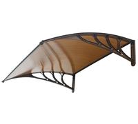 Pensilina Tettoia in Policarbonato Alveolare 100x80 cm Ranieri Fumè