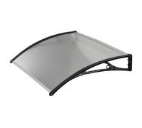 Pensilina Tettoia in Policarbonato Alveolare Trasparente 100x60 cm